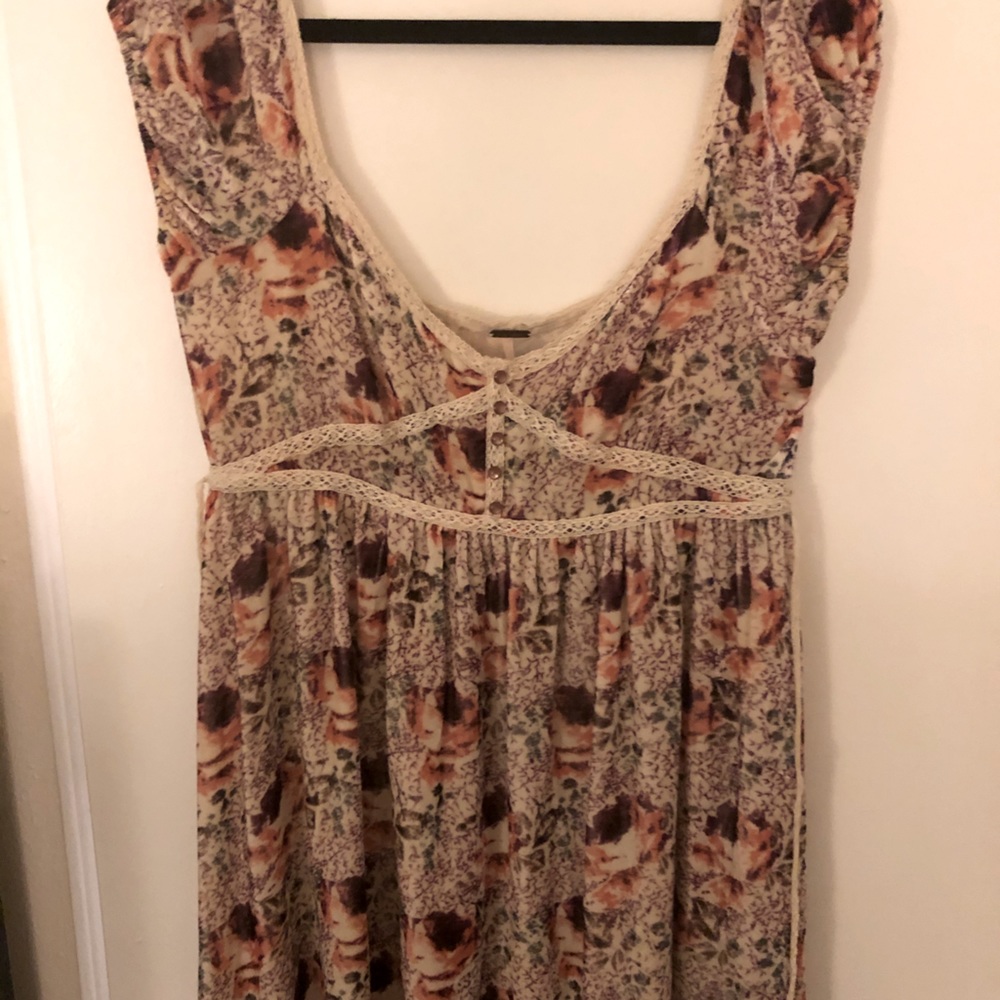 Babydoll velvet free people dress